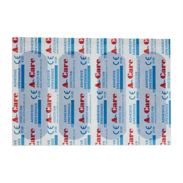A-care detectable blue plasters extra wide strip 75X25MM (100 Pack)