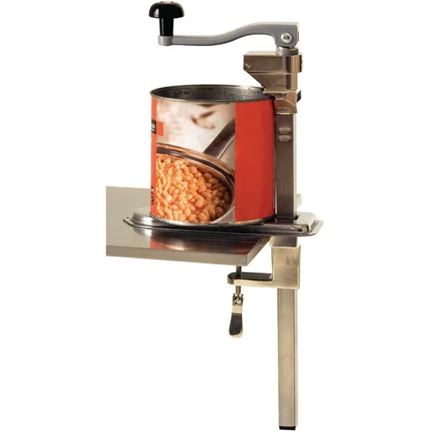 Vogue Bench Can Opener 20in Stainless steel | Size: 530(H)mm | Opens cans of up to 14"