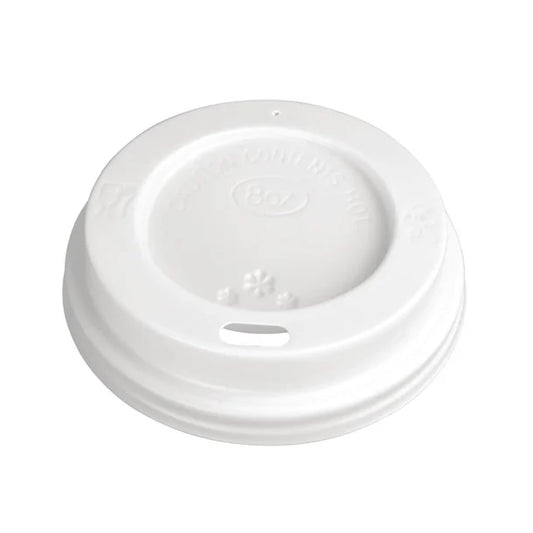 Fiesta Recyclable Coffee Cup Lids White 225ml / 8oz (1000 Pack)