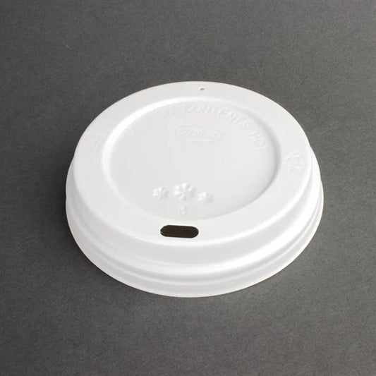 Fiesta Recyclable Coffee Cup Lids White 340ml / 12oz & 455ml / 16oz (1000 Pack)
