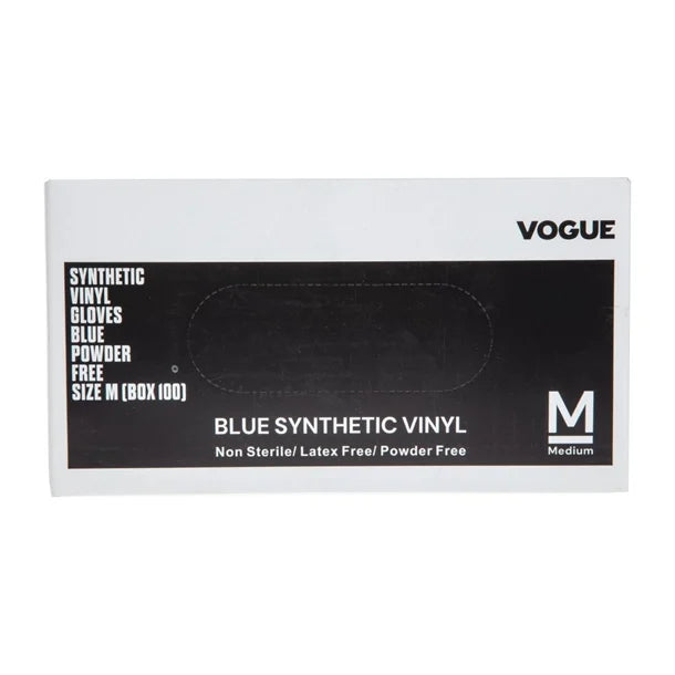 Hygiplas Powder-Free Vinyl Gloves Blue (Pack of 100)