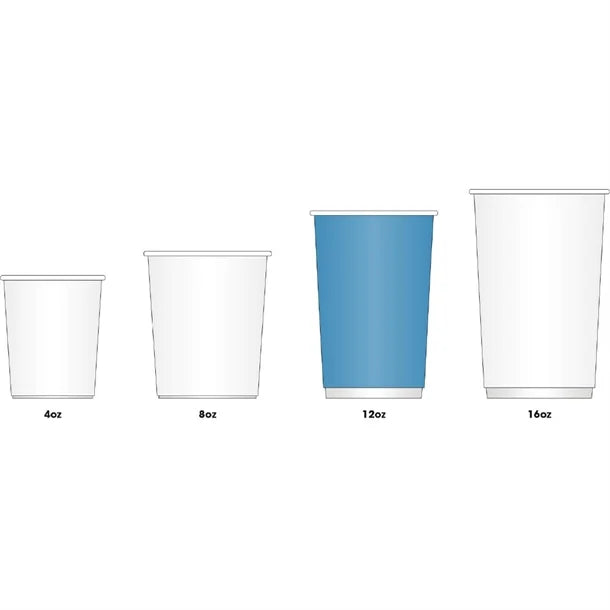 Fiesta Recyclable Coffee Cups Ripple Wall Black 340ml / 12oz (500 Pack)