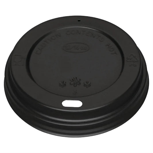Fiesta Recyclable Coffee Cup Lids Black 340ml / 12oz & 455ml / 16oz (1000 Pack)