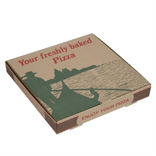 Amipak Compostable Printed Pizza Boxes 12" (100 Pack)