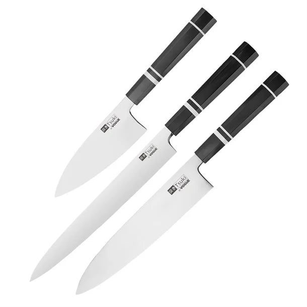 Vogue Tsuki Series 9 Deba Knife Black 15cm