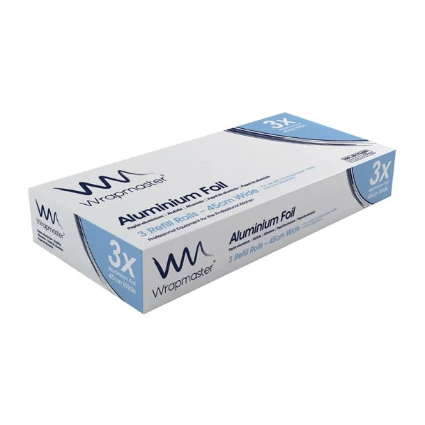 Wrapmaster Aluminium Foil 450mm x 90m (3 Pack)