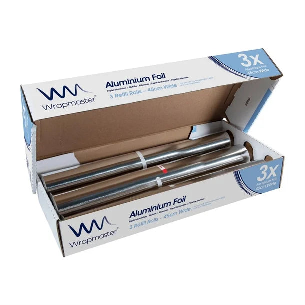 Wrapmaster Aluminium Foil 450mm x 90m (3 Pack)