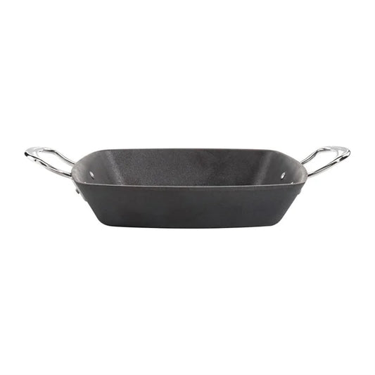 Britannia Cast Iron Double Handle Square Grill Pan 26cm