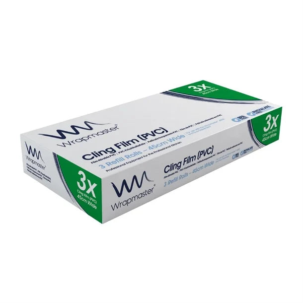 Wrapmaster Cling Film 460mm x 300m (3 Pack)