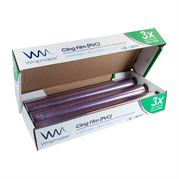 Wrapmaster Cling Film 460mm x 300m (3 Pack)