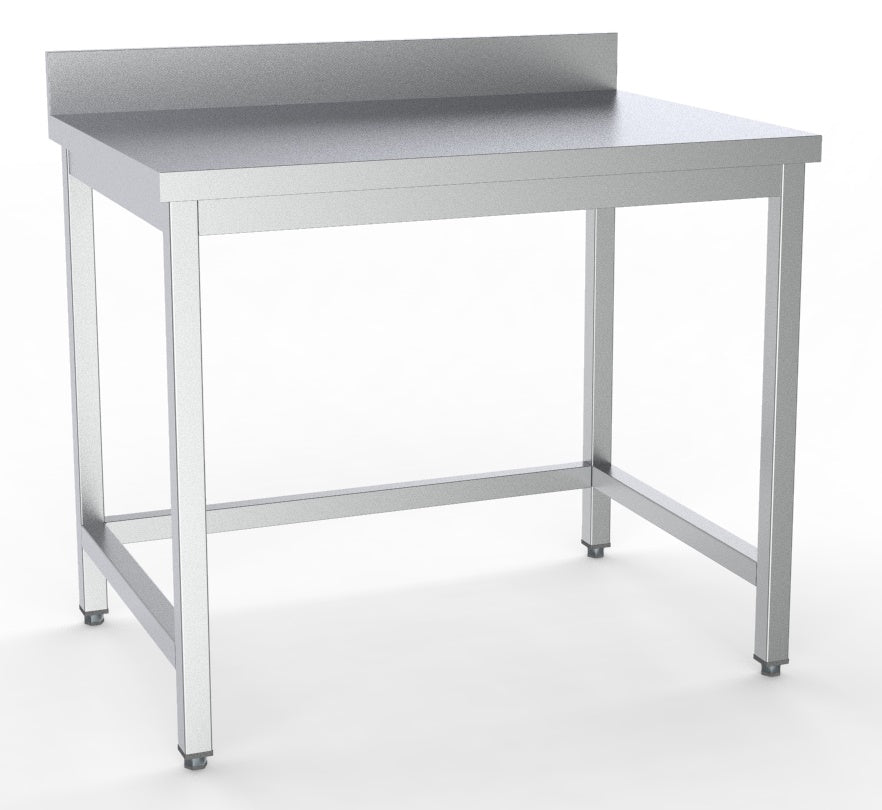 600 WORKTABLE OPEN FRAME UPSTAND FLAT PACKED 1000