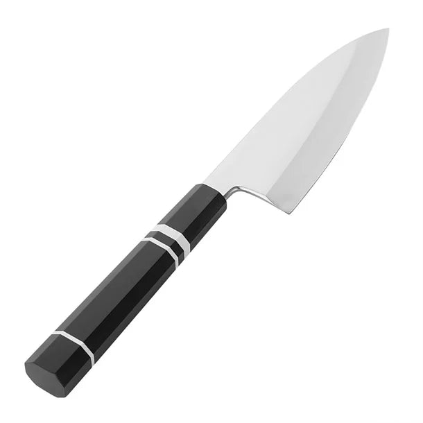 Vogue Tsuki Series 9 Deba Knife Black 15cm
