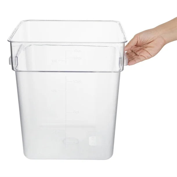 Hygiplas Polycarbonate Square Storage Container 15Ltr